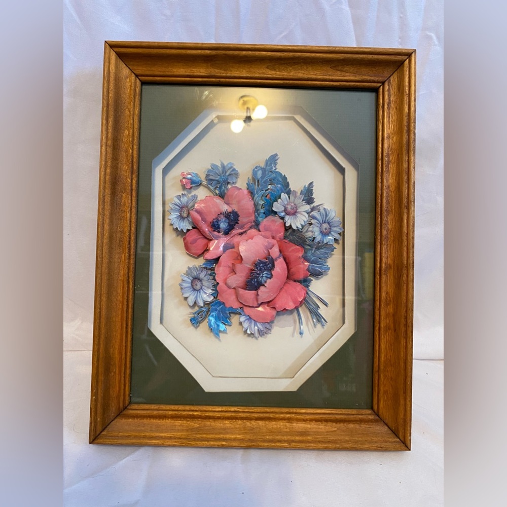 3 D paper tole pictures vintage